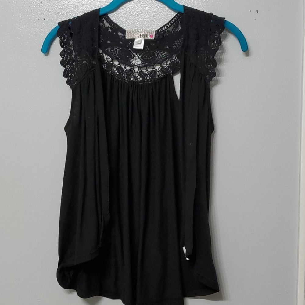 Black lacey cover up